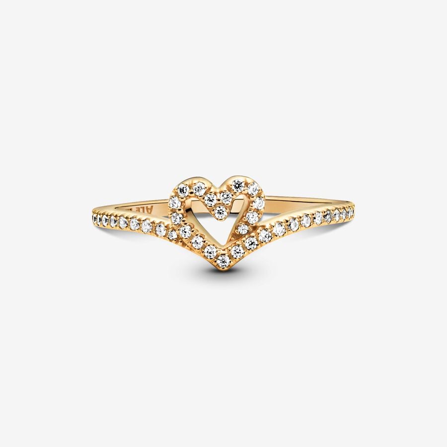 Timeless Wish Sparkling Heart Ring